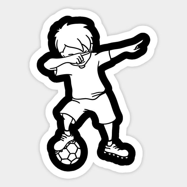 'Dabbing Soccer Boy' Cool Balls Gift Sticker by ourwackyhome